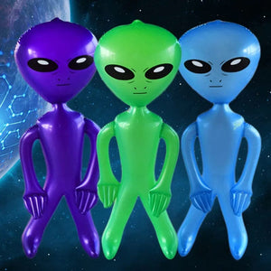 Planet Gates 1pcs PVC Inflatable Toy Alien Doll Bar Party Alien Model Props Summer Beach Pool Water Toys Indoor Outdoor Festival Decorations