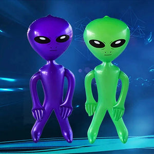 Planet Gates 1pcs PVC Inflatable Toy Alien Doll Bar Party Alien Model Props Summer Beach Pool Water Toys Indoor Outdoor Festival Decorations