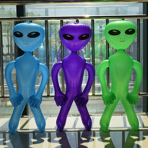 Planet Gates 1pcs PVC Inflatable Toy Alien Doll Bar Party Alien Model Props Summer Beach Pool Water Toys Indoor Outdoor Festival Decorations