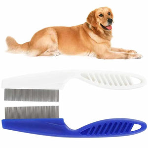 Planet Gates 1pcs Random Color / CHINA Home Pet Animal Care Protect Flea Comb For Cat Dog Pet Stainless Steel Comfort Flea Hair Comb Cat Dog Supplies Pet Products