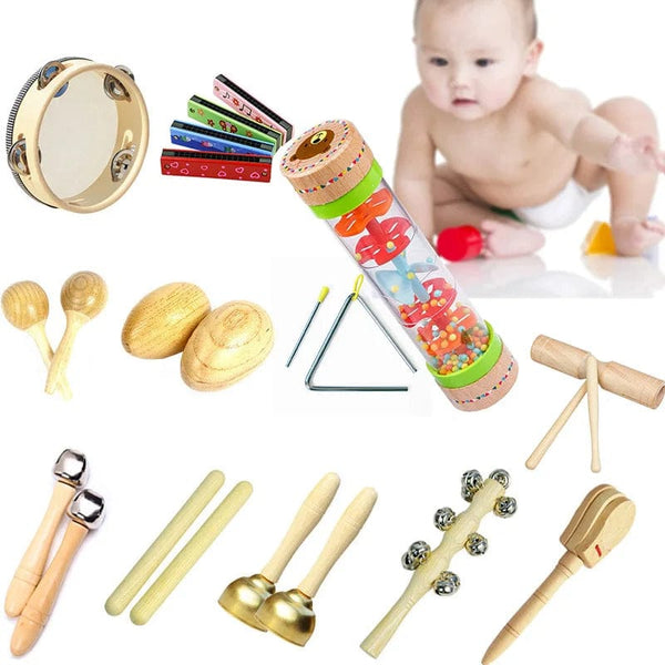 Planet Gates 1Pcs Random Color Wooden Educational Toy Musical instruments For Children Rainmaker Rain Sticks Game Kid Montessori Rattles Baby Toys 0 12 Months