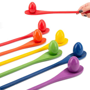 Planet Gates 1Pcs Random Montessori Rainbow Wooden Spoon Sensory Toy Color Matching Balance Game Kid Early Educational Wooden Toy Preschool Teaching Aids