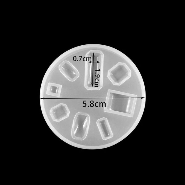 Planet Gates 1pcs Silicone Mold half ball Oblate Cabochon Pendant Resin Silicone Mould Handmade Tool Epoxy Resin Molds Jewelry Making