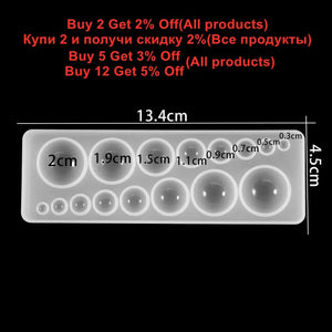 Planet Gates 1pcs Silicone Mold half ball Oblate Cabochon Pendant Resin Silicone Mould Handmade Tool Epoxy Resin Molds Jewelry Making