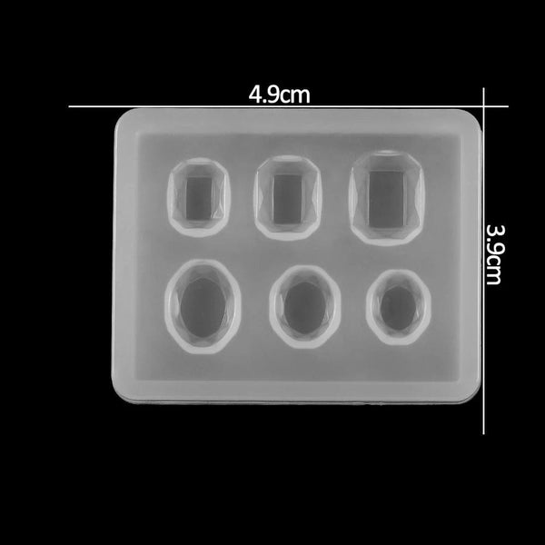 Planet Gates 1pcs Silicone Mold half ball Oblate Cabochon Pendant Resin Silicone Mould Handmade Tool Epoxy Resin Molds Jewelry Making