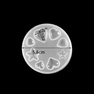 Planet Gates 1pcs Silicone Mold half ball Oblate Cabochon Pendant Resin Silicone Mould Handmade Tool Epoxy Resin Molds Jewelry Making