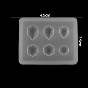 Planet Gates 1pcs Silicone Mold half ball Oblate Cabochon Pendant Resin Silicone Mould Handmade Tool Epoxy Resin Molds Jewelry Making