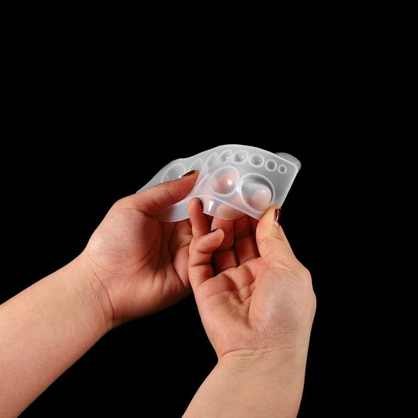 Planet Gates 1pcs Silicone Mold half ball Oblate Cabochon Pendant Resin Silicone Mould Handmade Tool Epoxy Resin Molds Jewelry Making