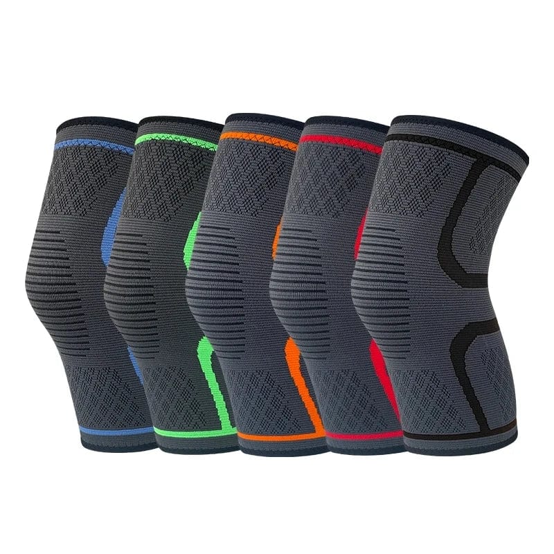Planet Gates 1PCS Sport Kneepad Silica Gel Non-slip Knee Pads Running Yoga Kneelet Protective Ventilation Knit Nylon High Elasticity