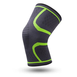 Planet Gates 1PCS Sport Kneepad Silica Gel Non-slip Knee Pads Running Yoga Kneelet Protective Ventilation Knit Nylon High Elasticity