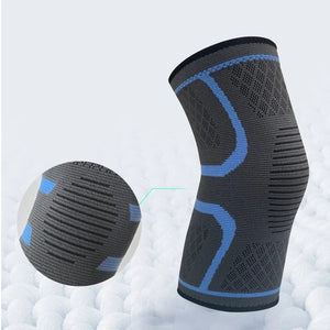 Planet Gates 1PCS Sport Kneepad Silica Gel Non-slip Knee Pads Running Yoga Kneelet Protective Ventilation Knit Nylon High Elasticity