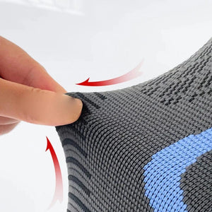 Planet Gates 1PCS Sport Kneepad Silica Gel Non-slip Knee Pads Running Yoga Kneelet Protective Ventilation Knit Nylon High Elasticity