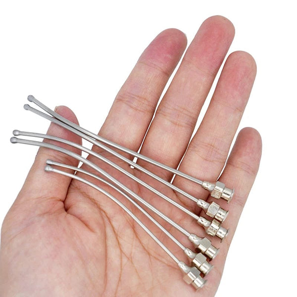 Planet Gates 1Pcs Stainless Steel Birds Feeding Syringe Tube Nozzle Rats and Mice/Parrots/Birds/Poultry/Pets Elbow Gavage Needles