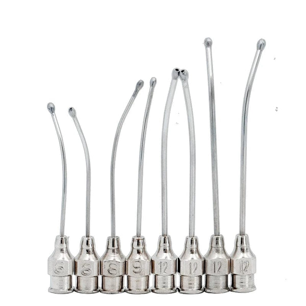 Planet Gates 1Pcs Stainless Steel Birds Feeding Syringe Tube Nozzle Rats and Mice/Parrots/Birds/Poultry/Pets Elbow Gavage Needles