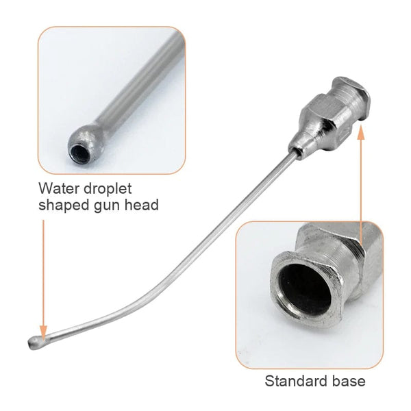 Planet Gates 1Pcs Stainless Steel Birds Feeding Syringe Tube Nozzle Rats and Mice/Parrots/Birds/Poultry/Pets Elbow Gavage Needles