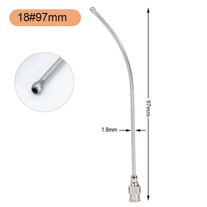 Planet Gates 1Pcs Stainless Steel Birds Feeding Syringe Tube Nozzle Rats and Mice/Parrots/Birds/Poultry/Pets Elbow Gavage Needles