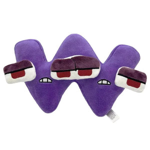 Planet Gates 1pcs-W Alphabet Lore Plush Toys Anime Doll Kawaii 26 English Letters Stuffed Toys Kids Enlightenment Montessori Plush Toy Doll Gifts
