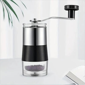 Planet Gates 1PCS-W310 New Mini Hand Shake Manual Grinding Convenient Stainless Steel Ceramic Core Coffee Bean Grinder Visual Coffee Machine