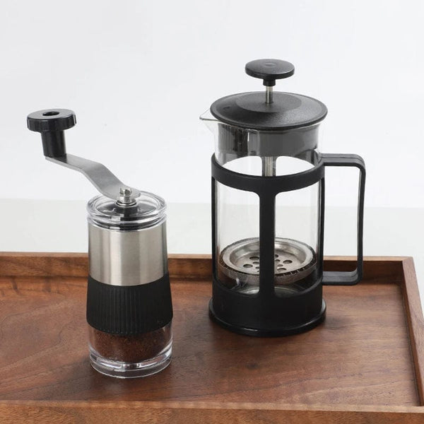 Planet Gates 1PCS-W310 New Mini Hand Shake Manual Grinding Convenient Stainless Steel Ceramic Core Coffee Bean Grinder Visual Coffee Machine