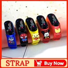 Planet Gates 1PCS watch 35 Disney Stitch Digital Kids' Watches Anime Figures LED Luminous Watch Touch Waterproof Electronic Sports Watch Kids Birthday Gift