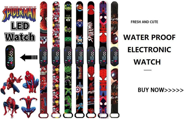 Planet Gates 1PCS watch 35 Disney Stitch Digital Kids' Watches Anime Figures LED Luminous Watch Touch Waterproof Electronic Sports Watch Kids Birthday Gift