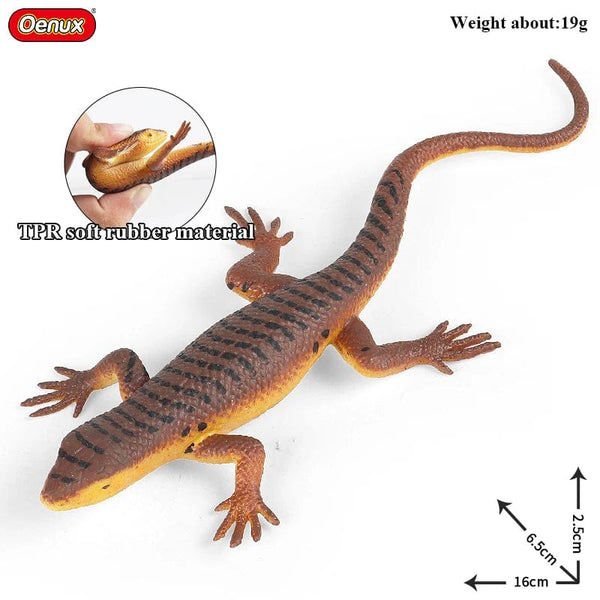 Planet Gates 1piece 33 Oenux New Simulation Wild Reptile Animals Action Figures Lizard Model Figurines Kids Education Congnitive Scene Decoration Toy