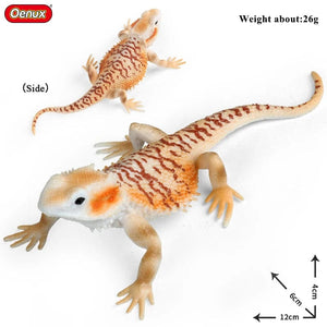 Planet Gates 1piece 33 Oenux New Simulation Wild Reptile Animals Action Figures Lizard Model Figurines Kids Education Congnitive Scene Decoration Toy