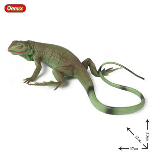 Planet Gates 1piece 33 Oenux New Simulation Wild Reptile Animals Action Figures Lizard Model Figurines Kids Education Congnitive Scene Decoration Toy