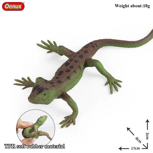 Planet Gates 1piece 33 Oenux New Simulation Wild Reptile Animals Action Figures Lizard Model Figurines Kids Education Congnitive Scene Decoration Toy