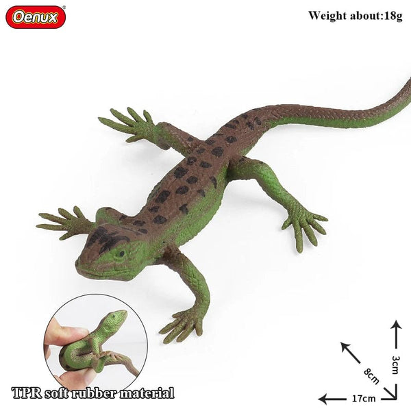 Planet Gates 1piece 33 Oenux New Simulation Wild Reptile Animals Action Figures Lizard Model Figurines Kids Education Congnitive Scene Decoration Toy