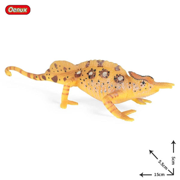Planet Gates 1piece 33 Oenux New Simulation Wild Reptile Animals Action Figures Lizard Model Figurines Kids Education Congnitive Scene Decoration Toy