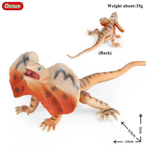Planet Gates 1piece 33 Oenux New Simulation Wild Reptile Animals Action Figures Lizard Model Figurines Kids Education Congnitive Scene Decoration Toy