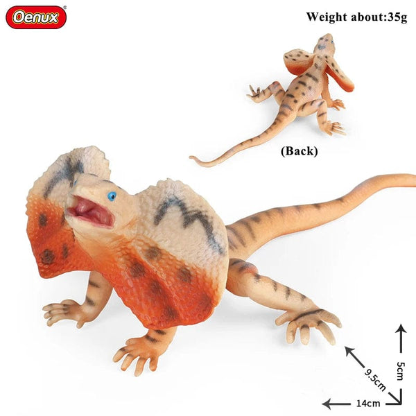 Planet Gates 1piece 33 Oenux New Simulation Wild Reptile Animals Action Figures Lizard Model Figurines Kids Education Congnitive Scene Decoration Toy