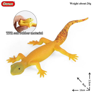 Planet Gates 1piece 33 Oenux New Simulation Wild Reptile Animals Action Figures Lizard Model Figurines Kids Education Congnitive Scene Decoration Toy
