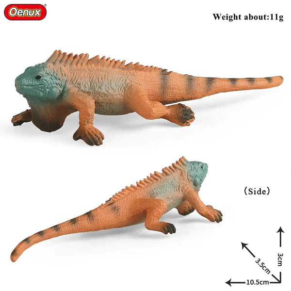 Planet Gates 1piece 33 Oenux New Simulation Wild Reptile Animals Action Figures Lizard Model Figurines Kids Education Congnitive Scene Decoration Toy
