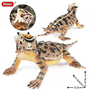 Planet Gates 1piece 33 Oenux New Simulation Wild Reptile Animals Action Figures Lizard Model Figurines Kids Education Congnitive Scene Decoration Toy