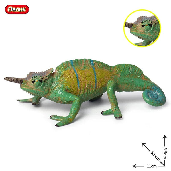Planet Gates 1piece 33 Oenux New Simulation Wild Reptile Animals Action Figures Lizard Model Figurines Kids Education Congnitive Scene Decoration Toy