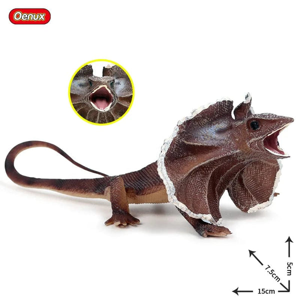 Planet Gates 1piece 33 Oenux New Simulation Wild Reptile Animals Action Figures Lizard Model Figurines Kids Education Congnitive Scene Decoration Toy