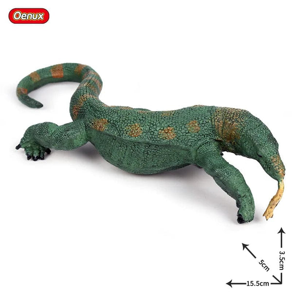 Planet Gates 1piece 33 Oenux New Simulation Wild Reptile Animals Action Figures Lizard Model Figurines Kids Education Congnitive Scene Decoration Toy