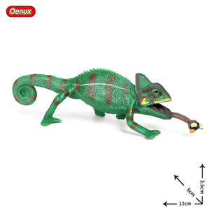 Planet Gates 1piece 33 Oenux New Simulation Wild Reptile Animals Action Figures Lizard Model Figurines Kids Education Congnitive Scene Decoration Toy
