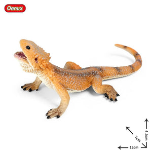 Planet Gates 1piece 33 Oenux New Simulation Wild Reptile Animals Action Figures Lizard Model Figurines Kids Education Congnitive Scene Decoration Toy