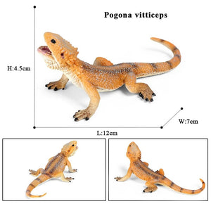 Planet Gates 1piece 33 Oenux New Simulation Wild Reptile Animals Action Figures Lizard Model Figurines Kids Education Congnitive Scene Decoration Toy