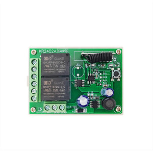 Planet Gates 1R 1T 433.92Mhz DC 6V 12V 24V 48V 60V Universal Wireless Remote Control Switch 2 CH RF Relay Receiver Module DC5-30V For Smart Home