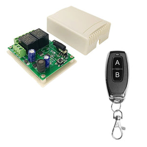 Planet Gates 1R 1T 433.92Mhz DC 6V 12V 24V 48V 60V Universal Wireless Remote Control Switch 2 CH RF Relay Receiver Module DC5-30V For Smart Home