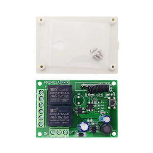Planet Gates 1R 1T 433.92Mhz DC 6V 12V 24V 48V 60V Universal Wireless Remote Control Switch 2 CH RF Relay Receiver Module DC5-30V For Smart Home