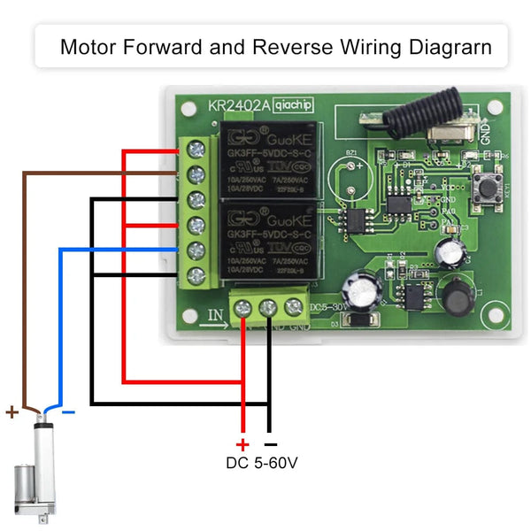 Planet Gates 1R 1T 433.92Mhz DC 6V 12V 24V 48V 60V Universal Wireless Remote Control Switch 2 CH RF Relay Receiver Module DC5-30V For Smart Home