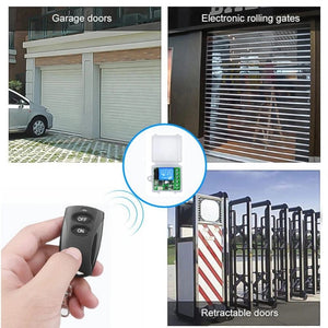 Planet Gates 1Remote 1 Receiver 433MHz Wireless Remote Control Switch DC 12V 10A 1CH Relay Module Receiver ON OFF Remote Control For Gate Led Lights Bulb DIY