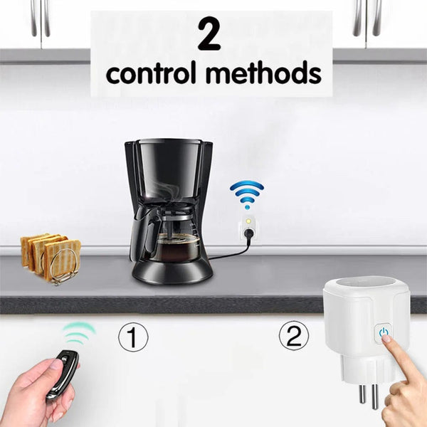 Planet Gates 1Remote Wireless Smart Remote Control Socket Switch 220V 4000W 16A EU FR Universal Plug Remote ON OFF Electrical Outlets for Lighting