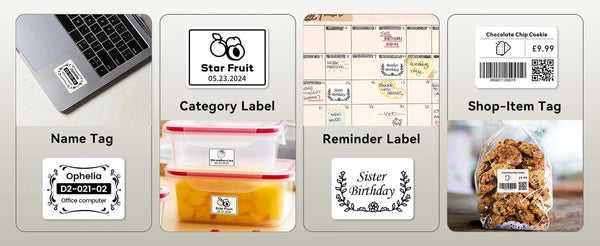 Planet Gates 1roll 40x30mm for M110 M221 M220 M200 M120 Label Printer 230pcs Square Thermal Label BPA Free Self-Adhesive Labels Sticky Paper