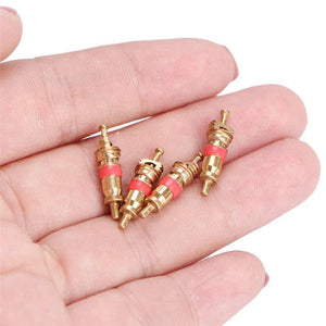 Planet Gates 1set 4 Way Car Motorcycle Bike Tyre Tire Valve Repair Remover Tool+4 Valve Stem Cores New Motorcycle Accessories